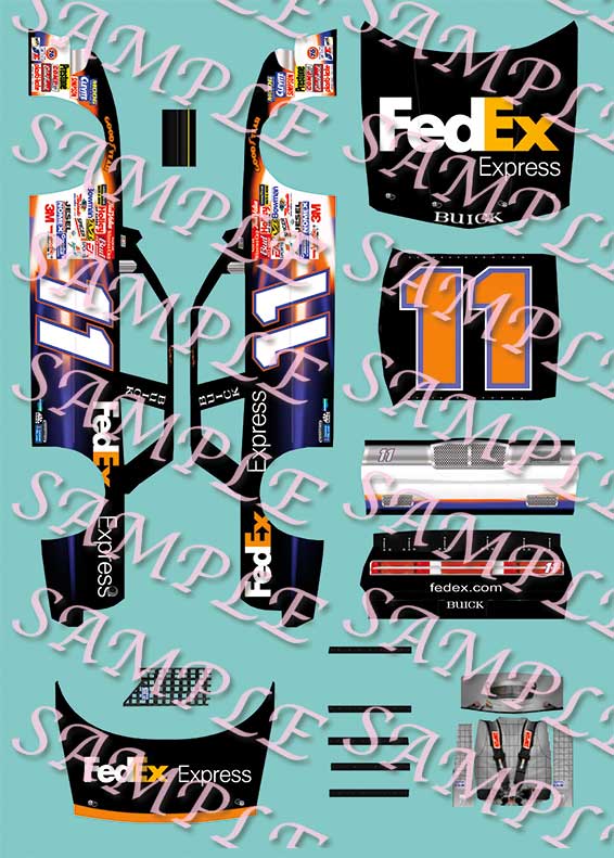 #11 Cale Yaroborough 1978 Chevelle 1/64th HO Scale Slot Car Waterslide Decals 