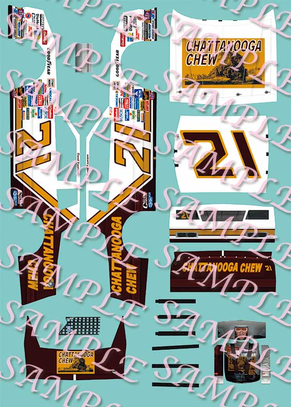 #21 Jack Bowsher 1967 Ford 1/32 Slot Car Decals 