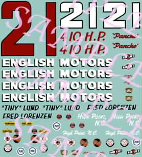 #29 Nelson Stacy Ron's Ford Sales 1/24th 1/25th  Waterslide Decals 