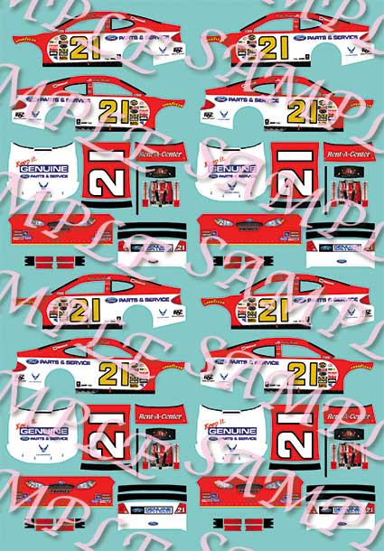 #8 Sal Tovella Auto Sales 1963 Ford 1/64th Scale Nascar Waterslide Decals 
