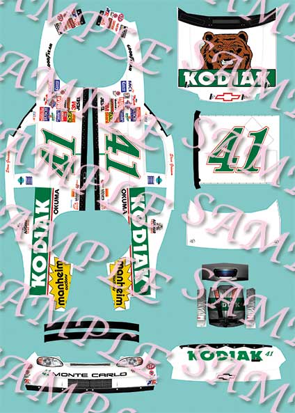 #47 Rob Moroso Peak Coolant '86-87 1/24th 1/25th Scale Waterslide Decals 