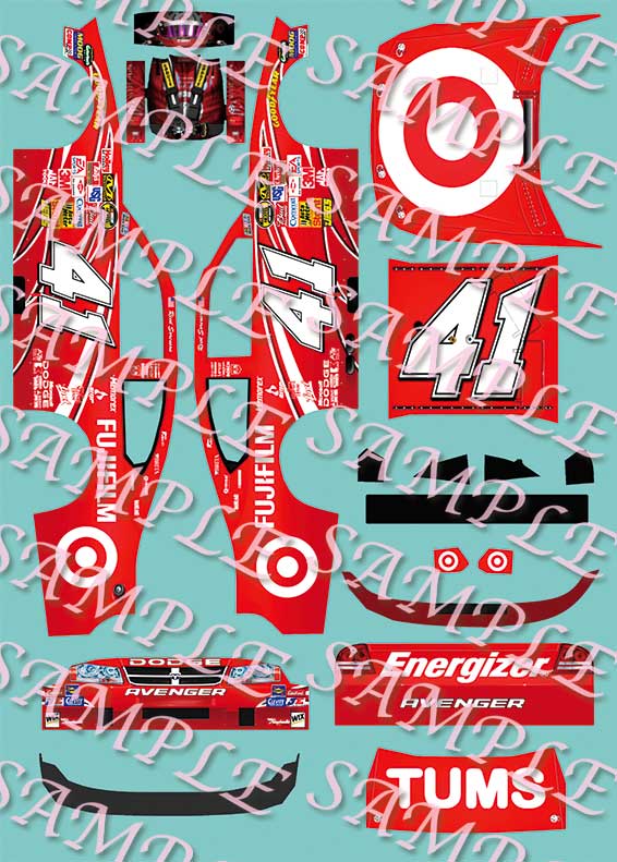 #47 Curtis Turner National 500 Charlotte 1/24th Scale Waterslide Decals