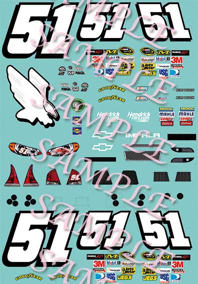 1/25th  Scale Waterslide Decals Details about   #98 Jody Ridley Mustang or Falcon  1/24th 