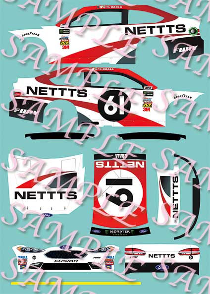 CD_2904-C #8 Little Sammy modified coupe  1:24 scale DECALS 