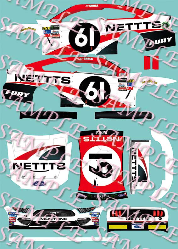 #85 BOBBY GERHART THOMAS CHEVROLET 1/64th HO Scale Waterslide Decals 