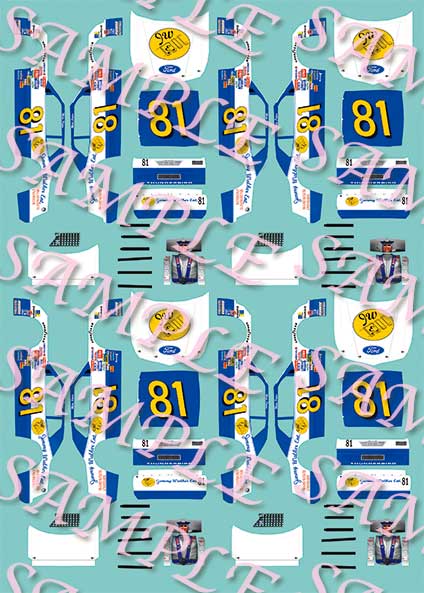 1/24th Scale Waterslide Decals #88 Dale Earnhardt jr AMP Sugar Free 1/25th 