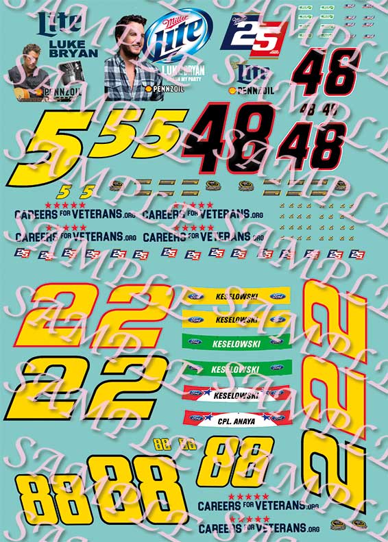 #10 David Reutiman ACCELL 2012 Chevy 1/64th HO Slot Car Waterslide DECALS 