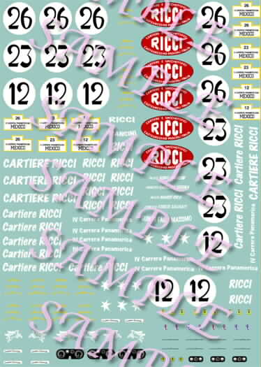 DECALS 1/43-1/32-1/24-1/18  NEW TOTAL T215 