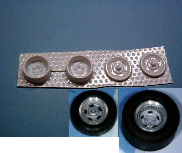 WI2944S Slotted Euro-Style Wheel EZ Mag Wheel Inserts Fits H&R Chassis Slot Cars 